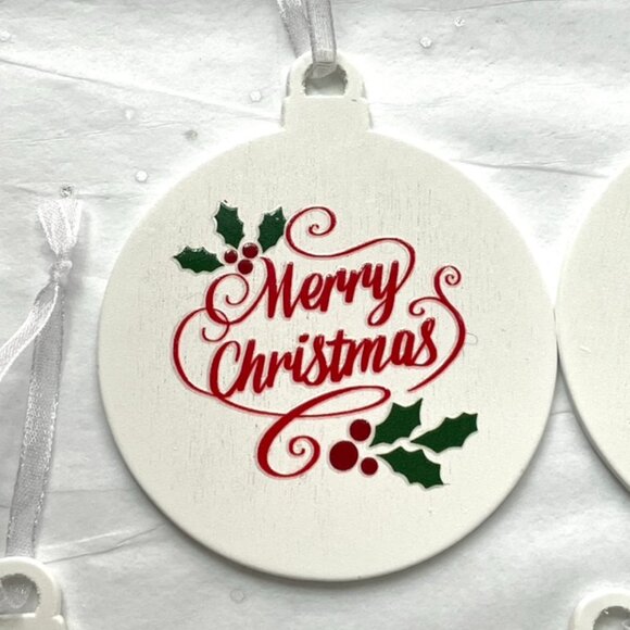 Set of 7 Lightweight Wooden Ornaments-New! - Picture 5 of 10